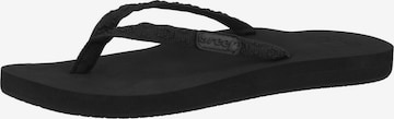 REEF T-Bar Sandals 'Ginger' in Black: front