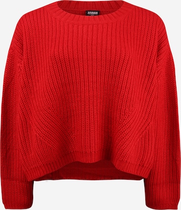 Urban Classics Пуловер в червено: отпред