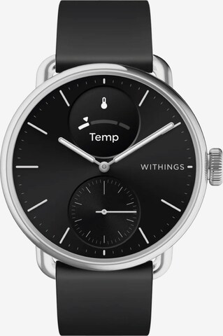 Withings Analoguhr in Schwarz: predná strana