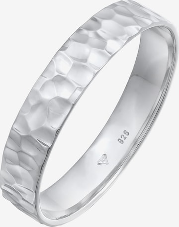 KUZZOI Ring 'Organic' in Silber: predná strana