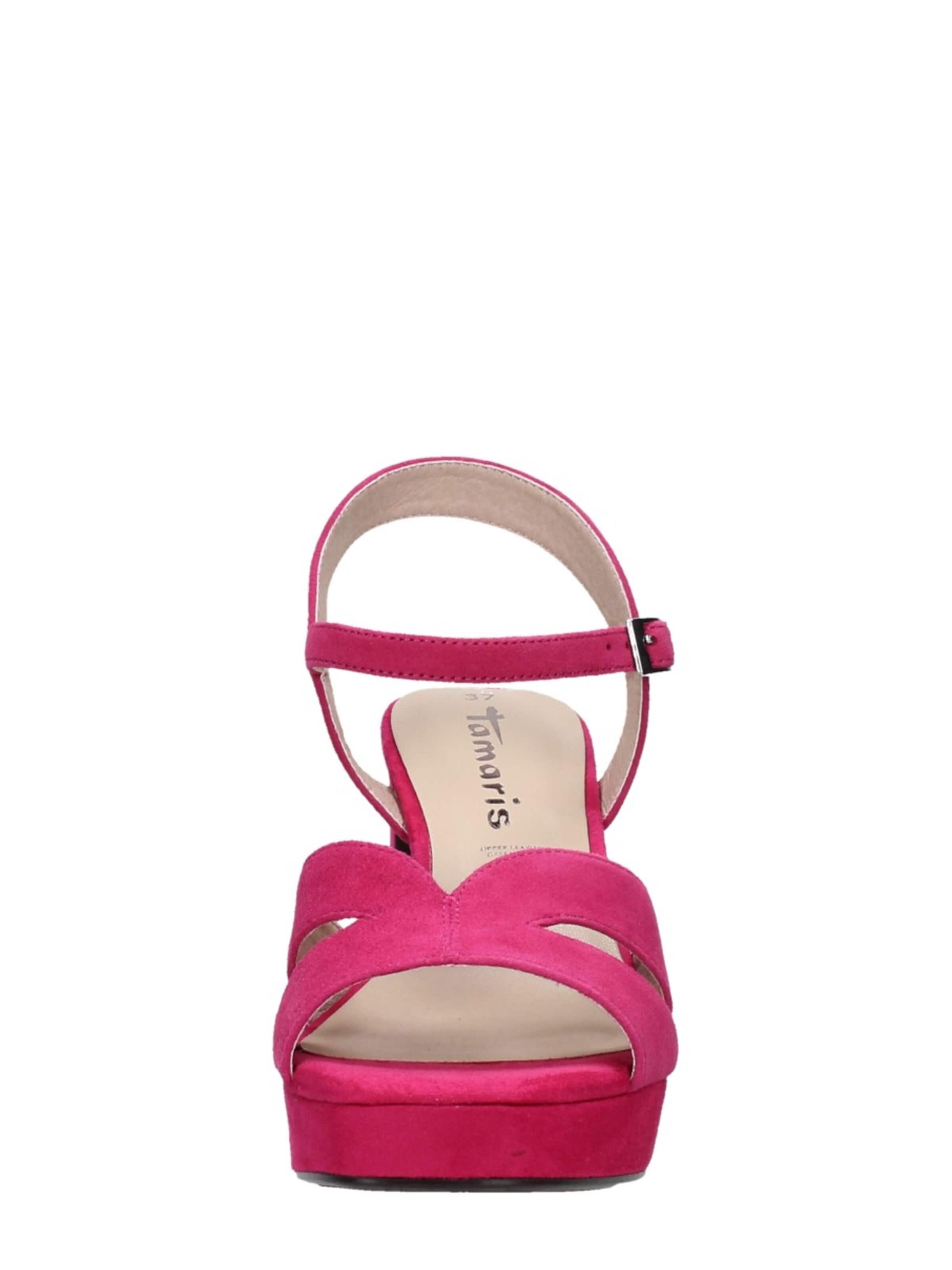 Tamaris Sandalen met riem 'Hak' in Roze
