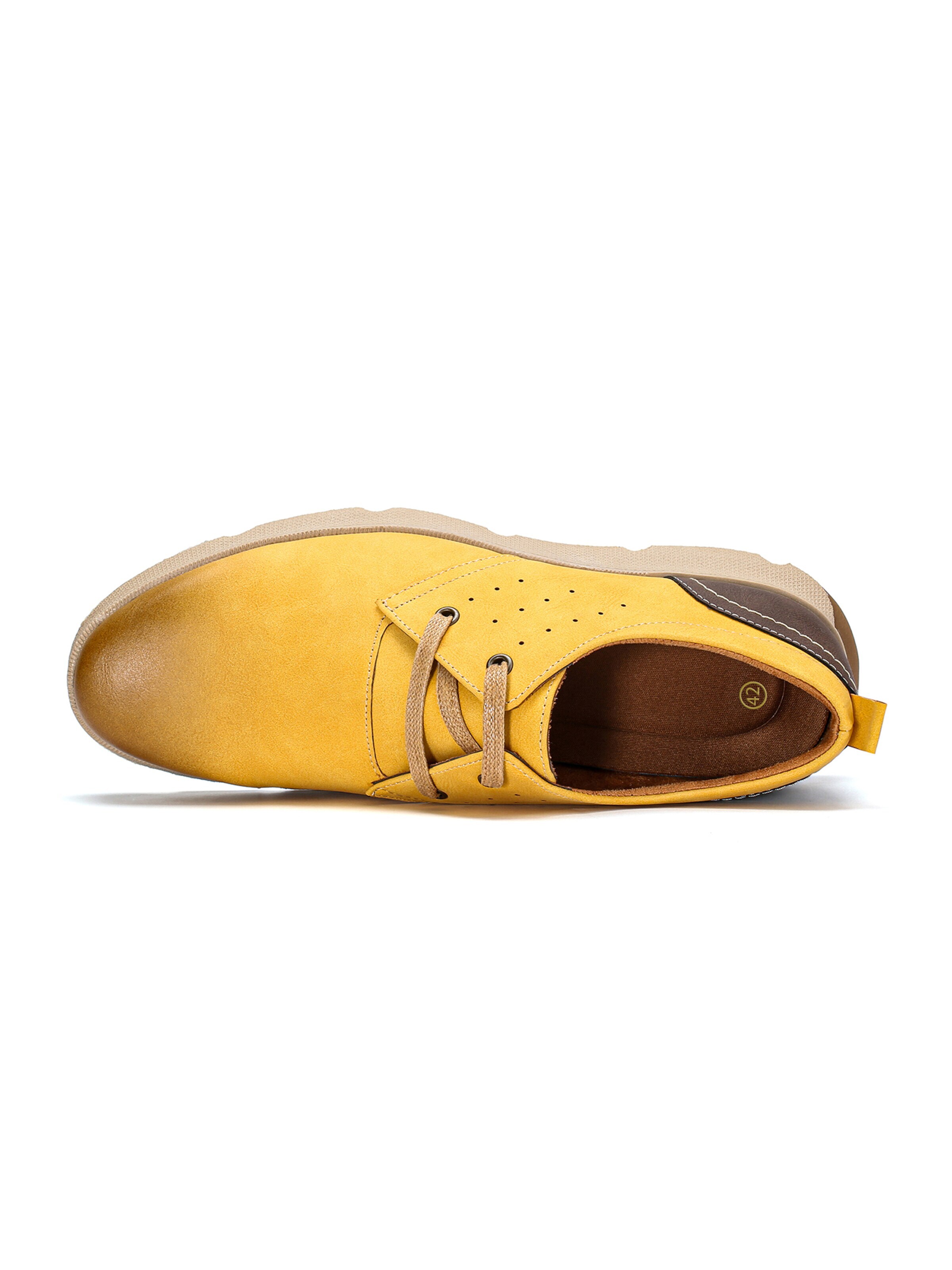 ALLTHEMEN Schnürschuh 'Flucht'‌‌ in Gelb