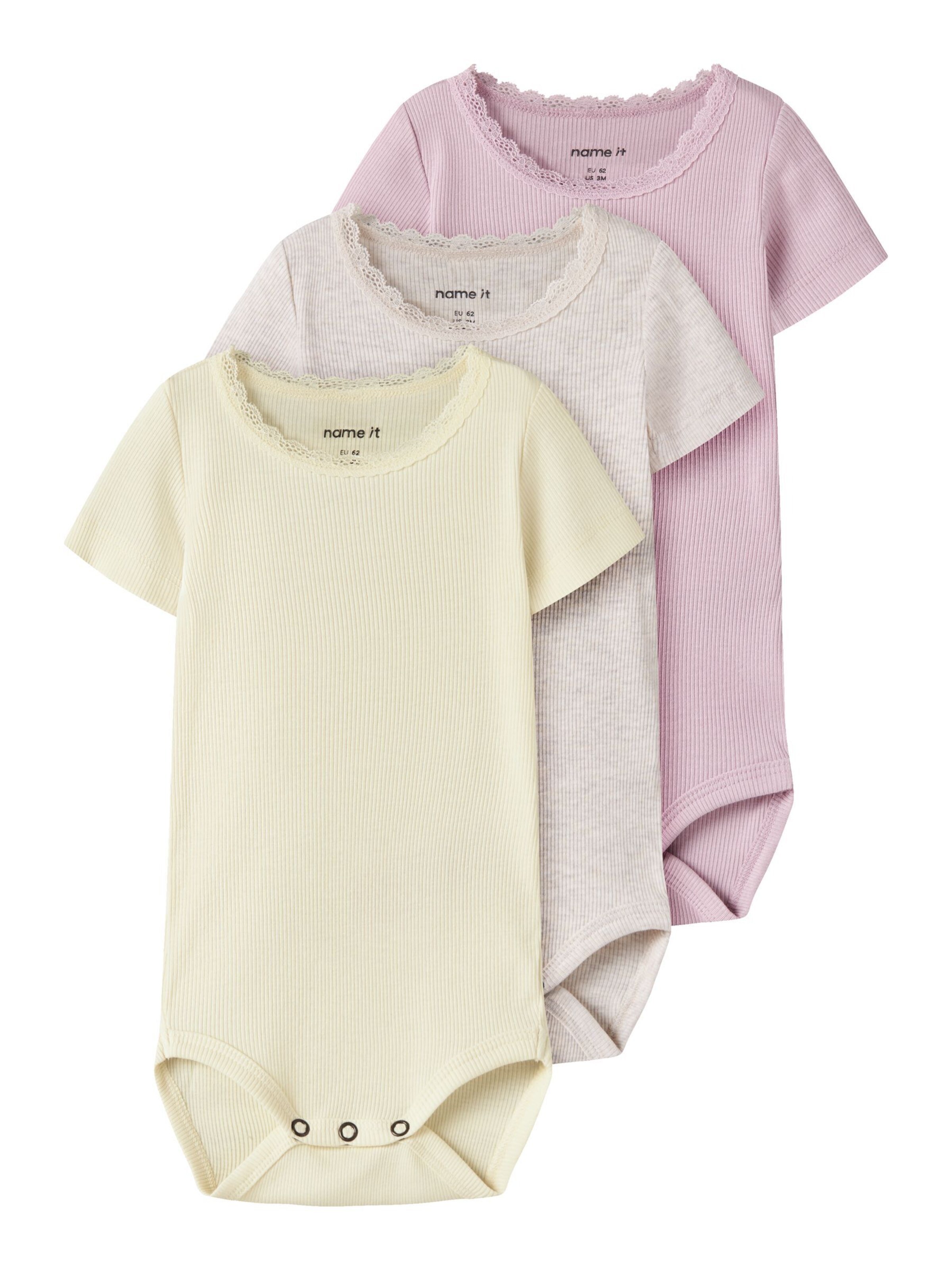 NAME IT - Pijama entero/body en amarillo: frente