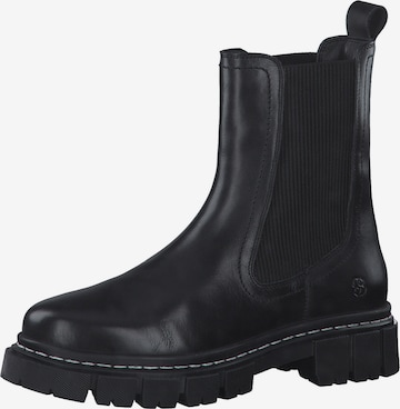 s.Oliver Chelsea boots in Black: front