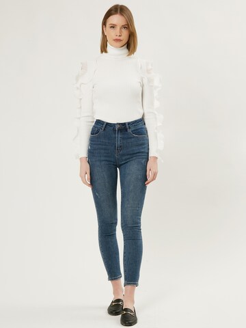 Influencer Skinny Jeans in Blau