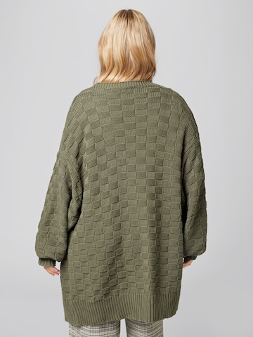 A LOT LESS Knit Cardigan 'Sina' in Green