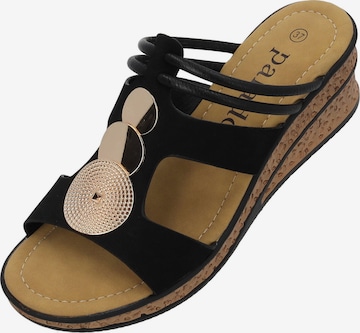 Palado Mules 'Siolma' in Black: front