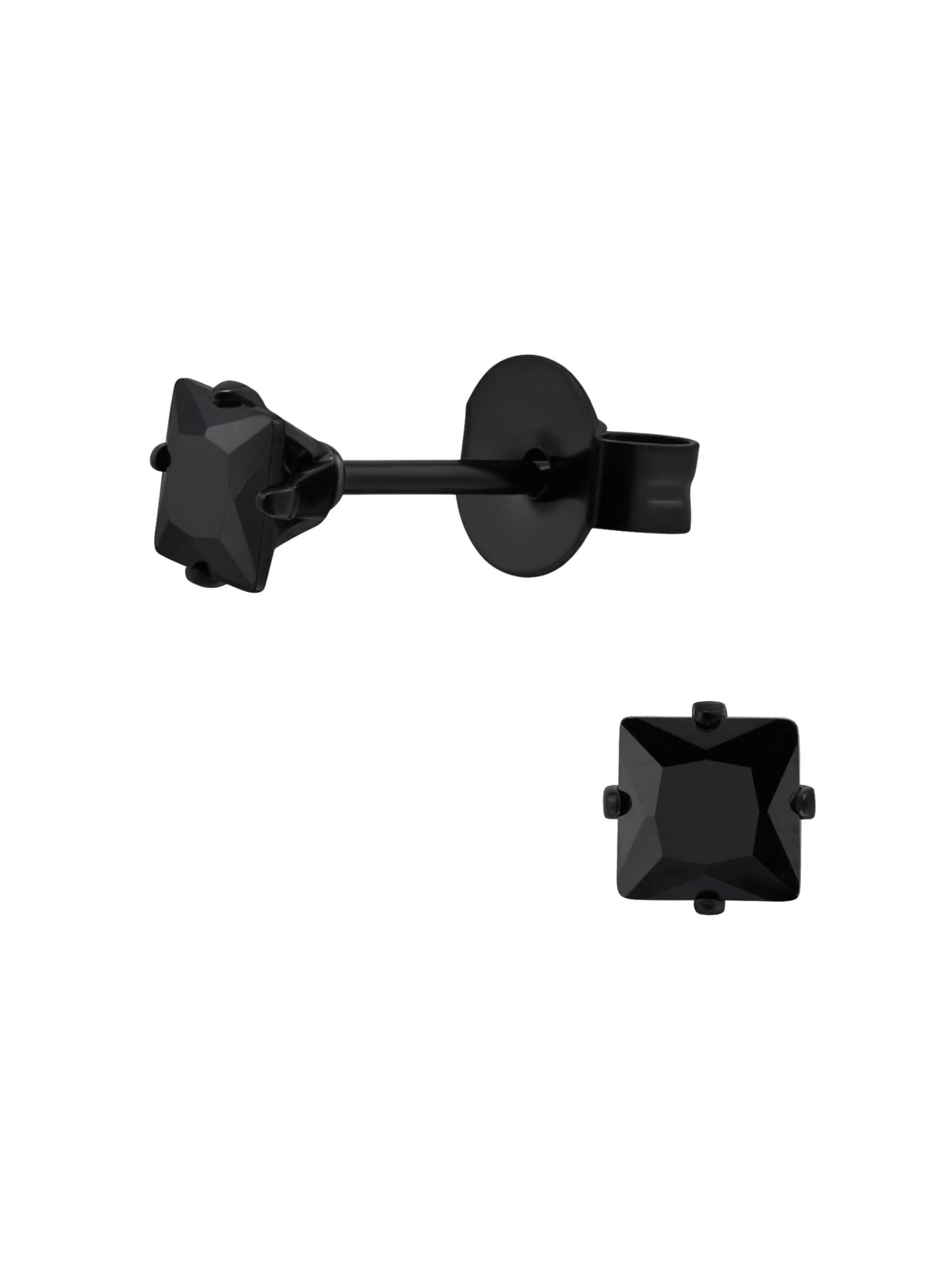 Maxte Earrings in Black: front