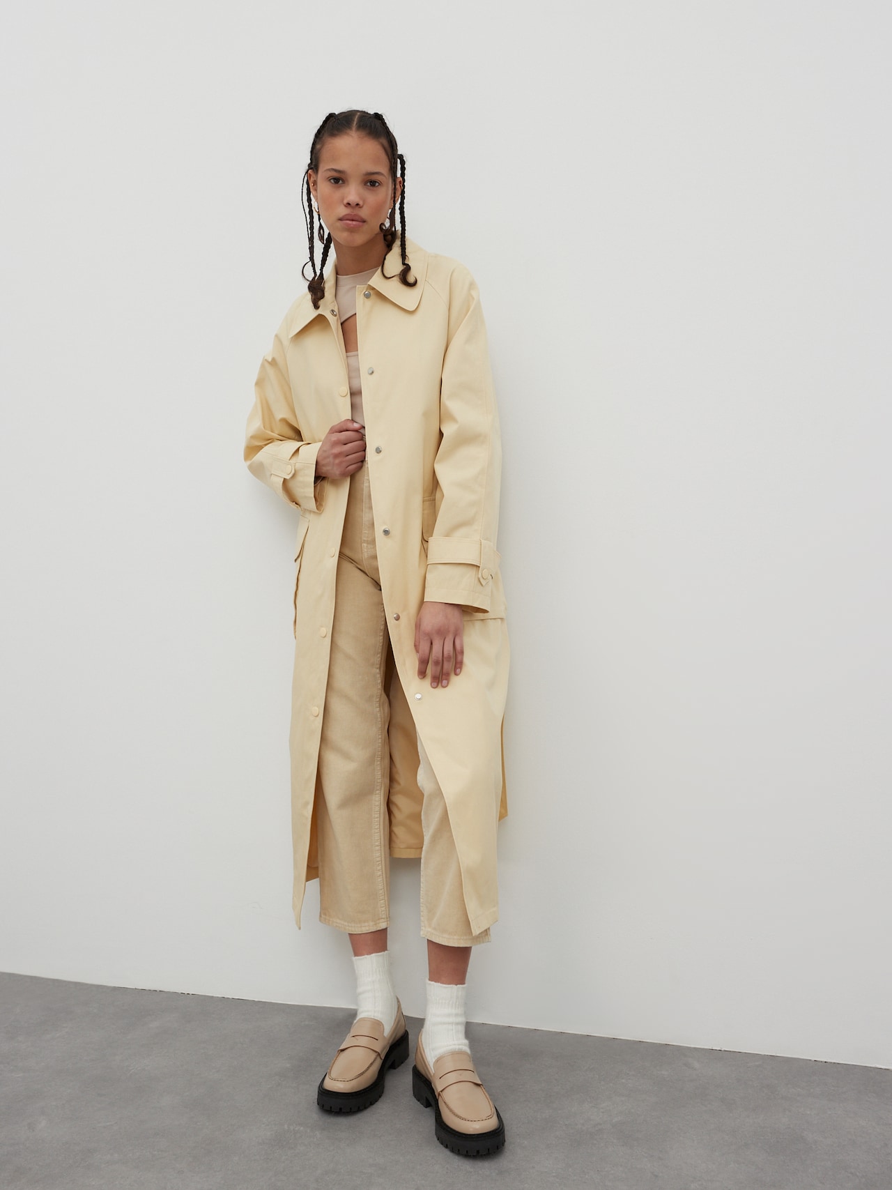 EDITED Produits Manteau mi-saison 'Noorie' crème