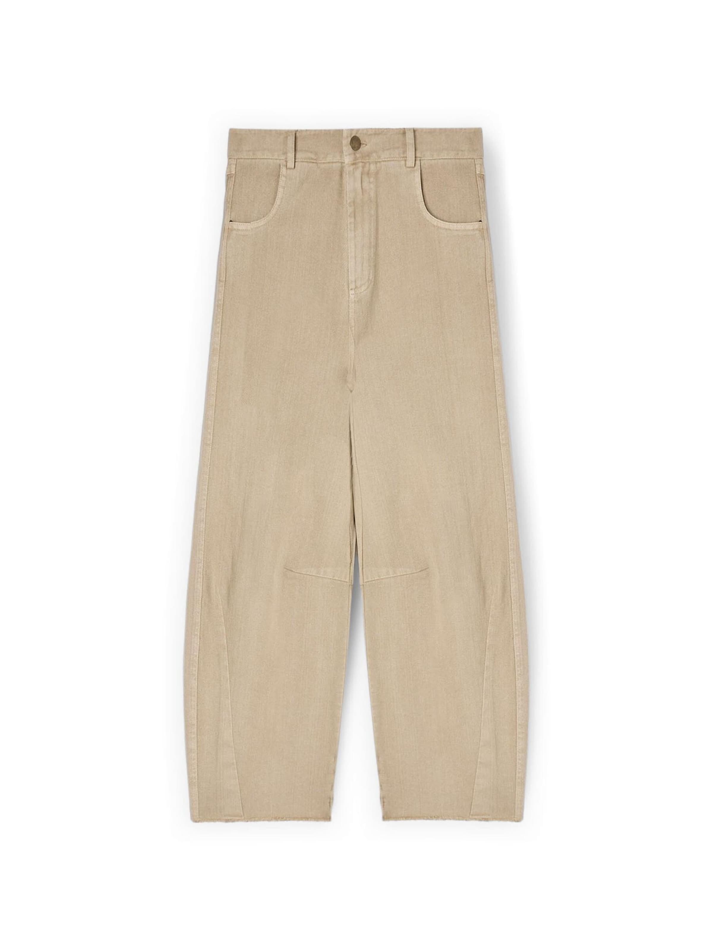MOTIVI Trousers in Beige: front
