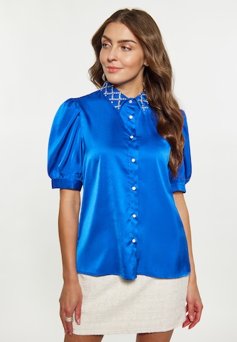 faina Bluse in Blau: predná strana