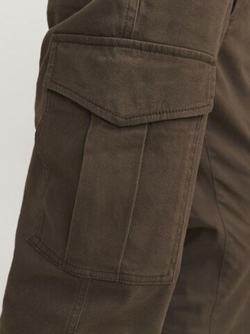 JACK & JONES Slimfit Cargobroek 'JJMarco Joe' in Bruin