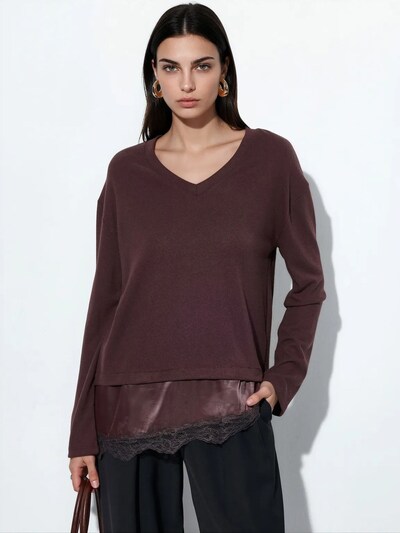 Busem Pulover 'Pullover' v velikosti S  | temno rjava barva, Prikaz izdelka