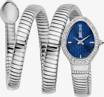 Just Cavalli Time Analoguhr in Silber: Vorderseite