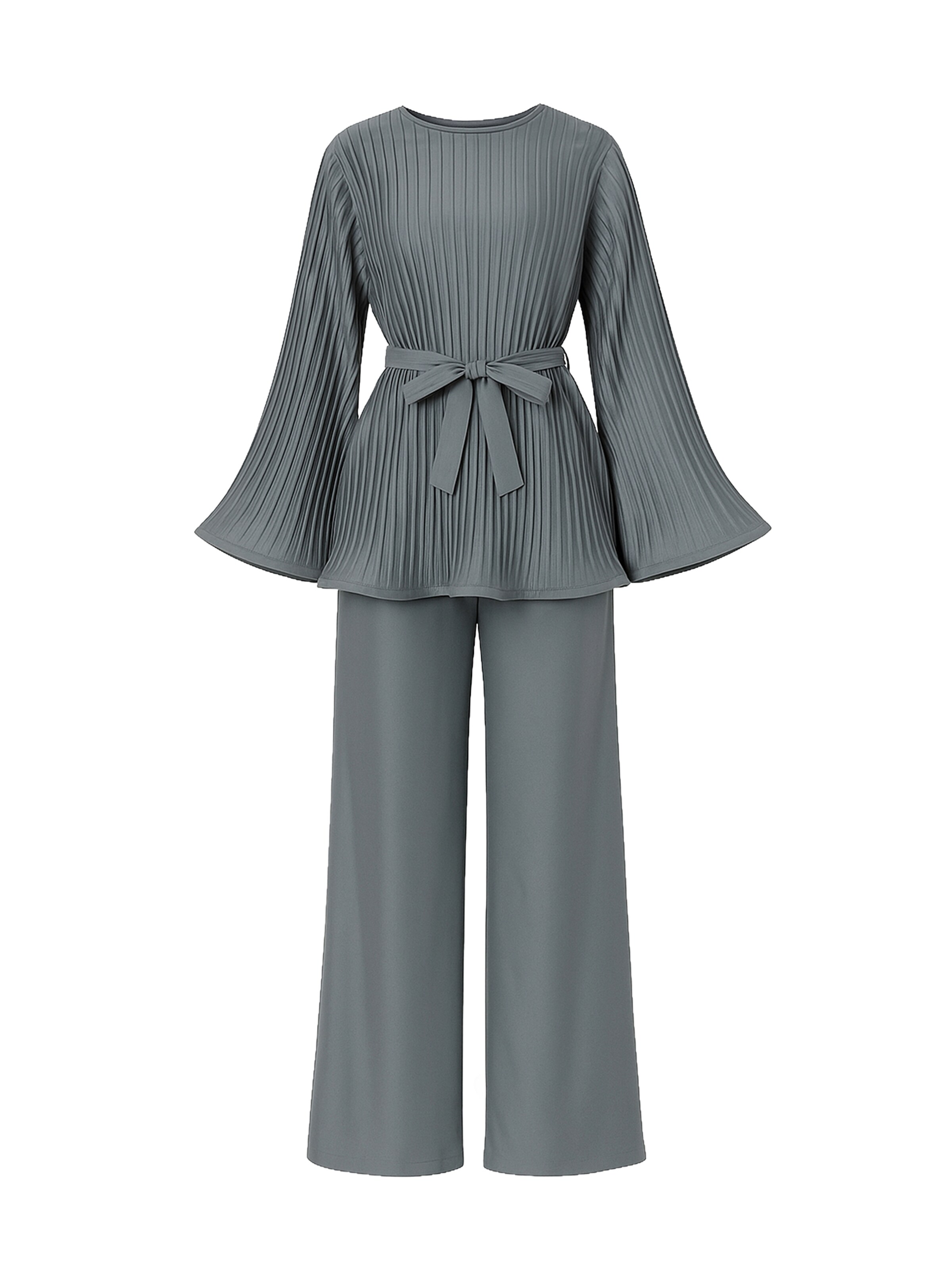 Elara Hausanzug in Grau: Vorderseite