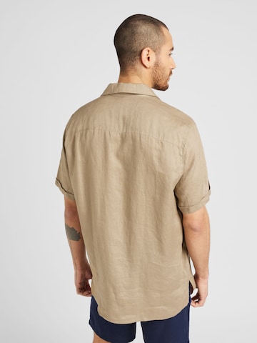 DRYKORN Comfort fit Button Up Shirt 'BIJAN_2' in Brown