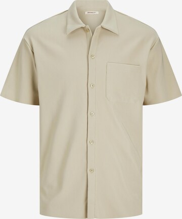 JACK & JONES Comfort Fit Hemd 'Hawaii' in Beige: predná strana