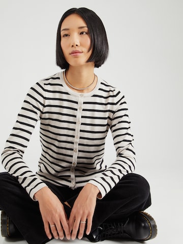 SAINT TROPEZ Gebreid vest 'Mila' in Grijs: voorkant