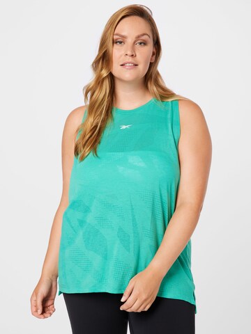 Reebok Top sportowy w kolorze niebieski: przód