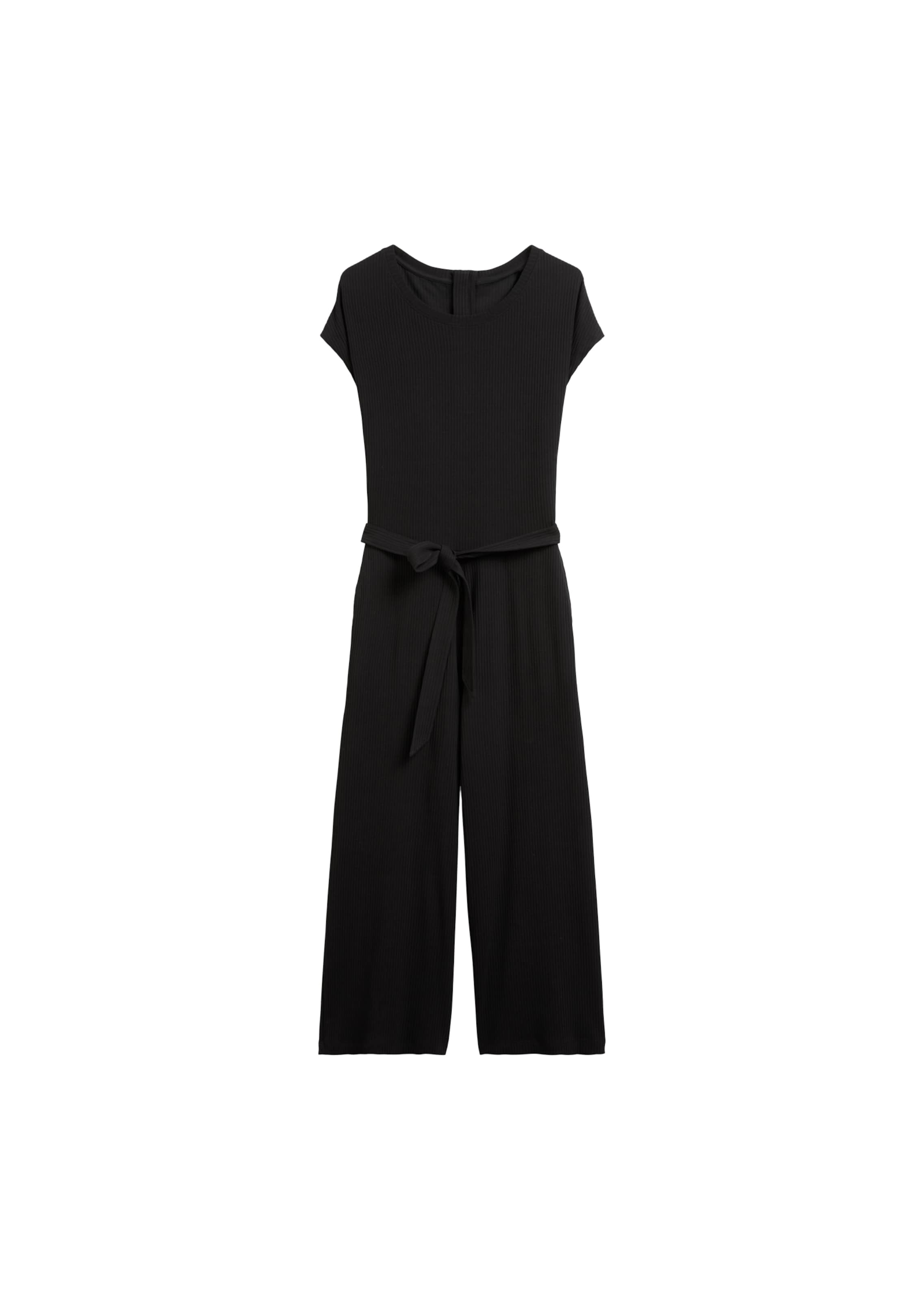 Marc O'Polo DENIM Jumpsuit in Schwarz: Vorderseite