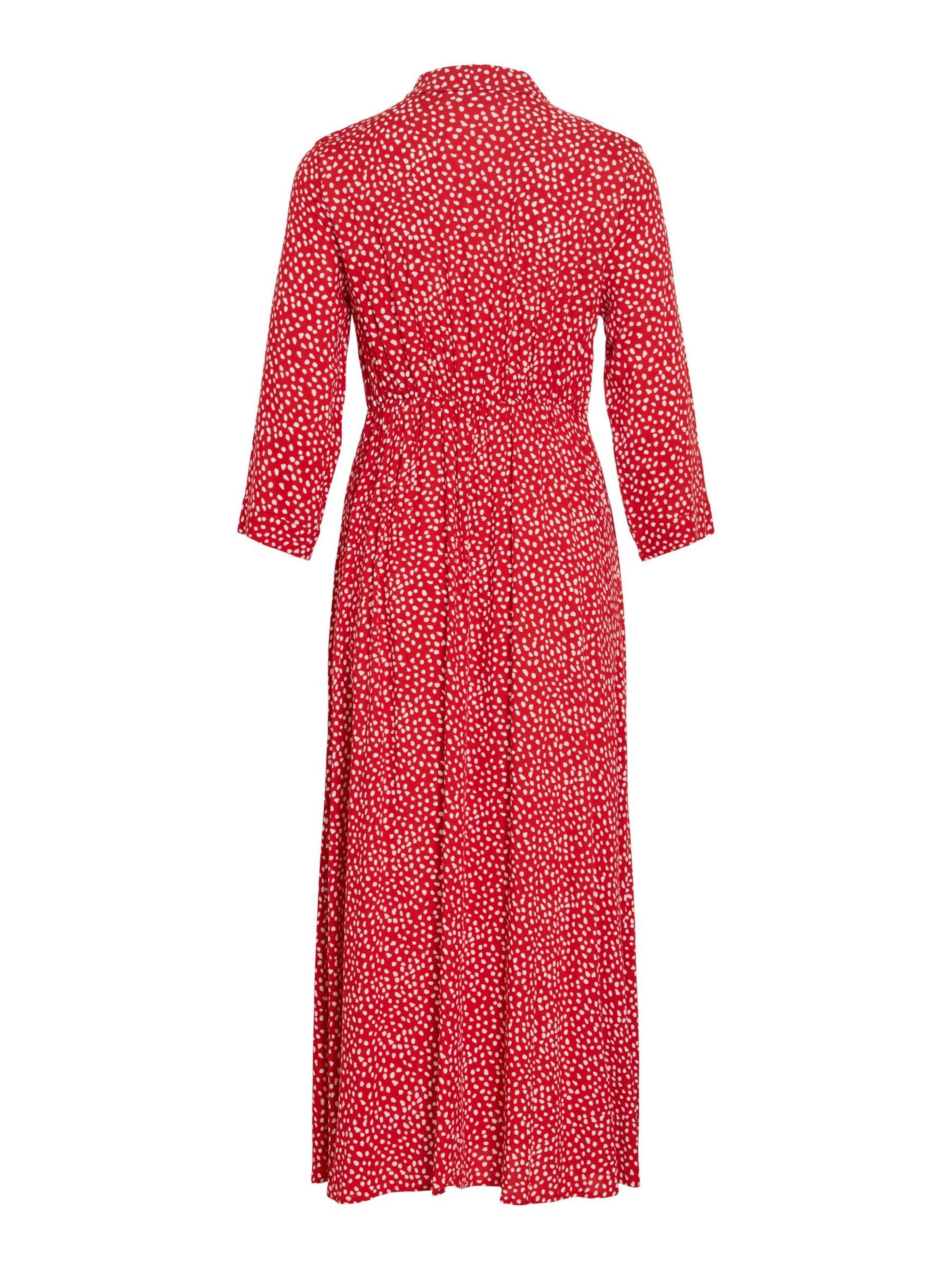 VILA - Vestido camisero 'VIAya Paya' en rojo