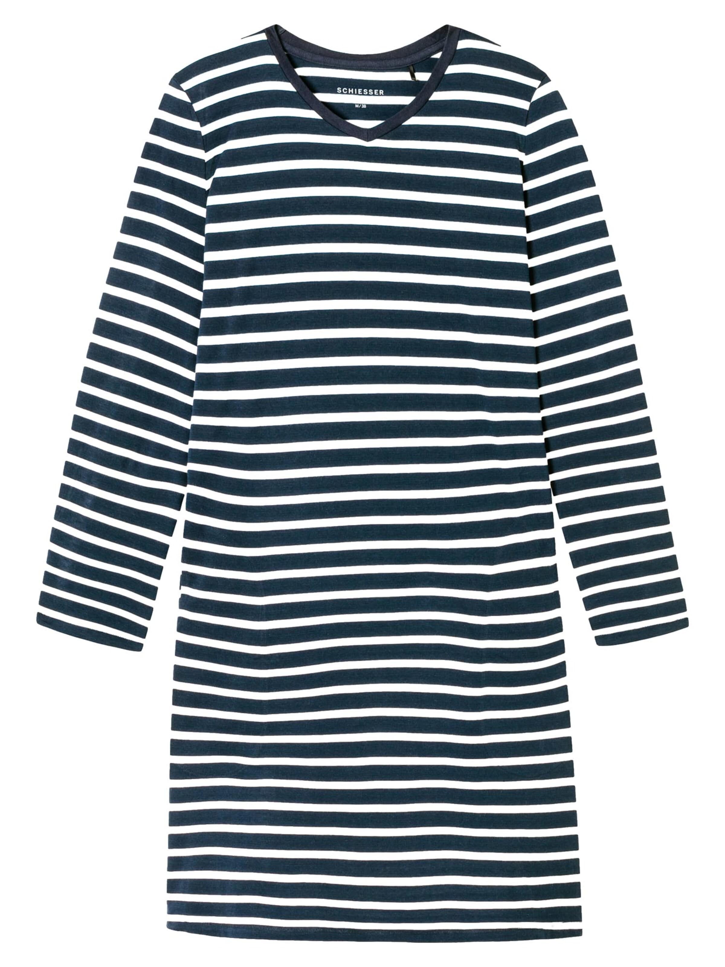 SCHIESSER - Camiseta de noche 'Casual Essentials' en azul: frente