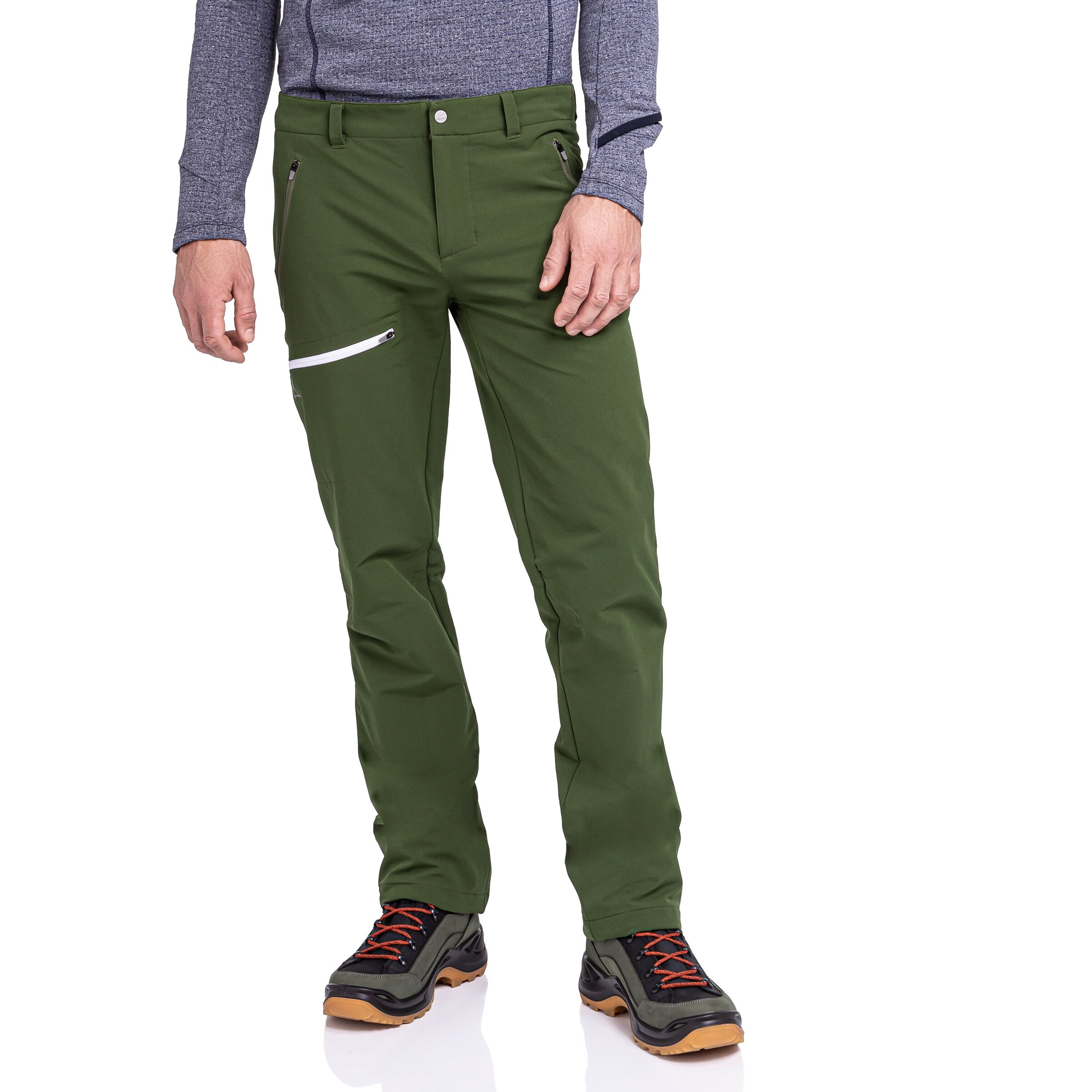 Schöffel Regular Outdoor trousers 'Folkstone' in Green: front