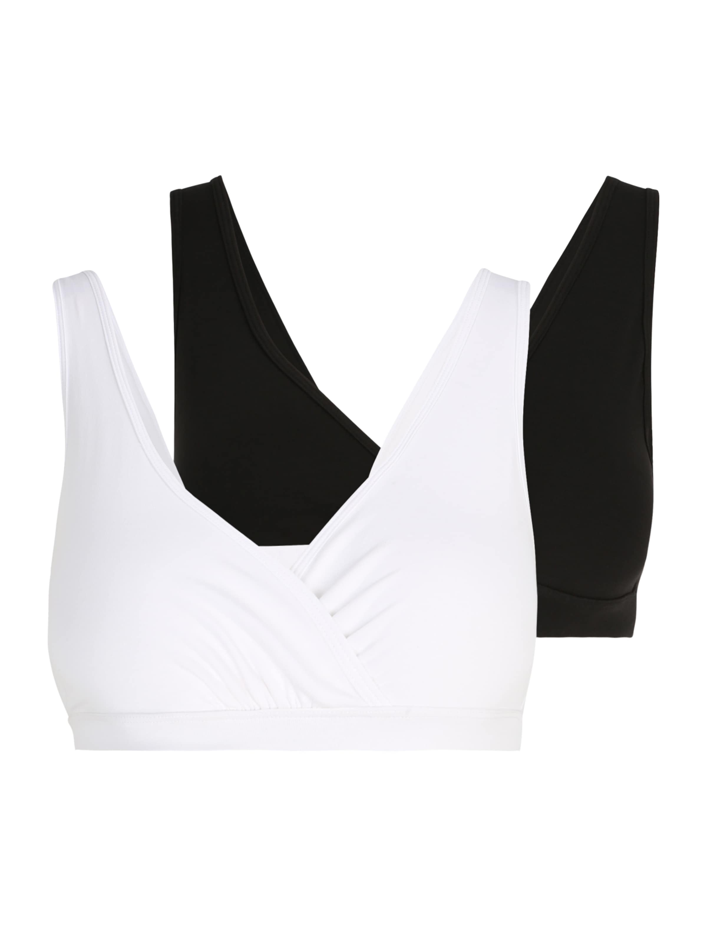 Lindex Maternity Bustier Biustonosz dla karmiących w kolorze czarny: przód