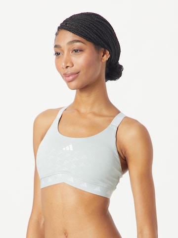 ADIDAS PERFORMANCE Bralette Sports bra 'PowerImpact Luxe' in White: front