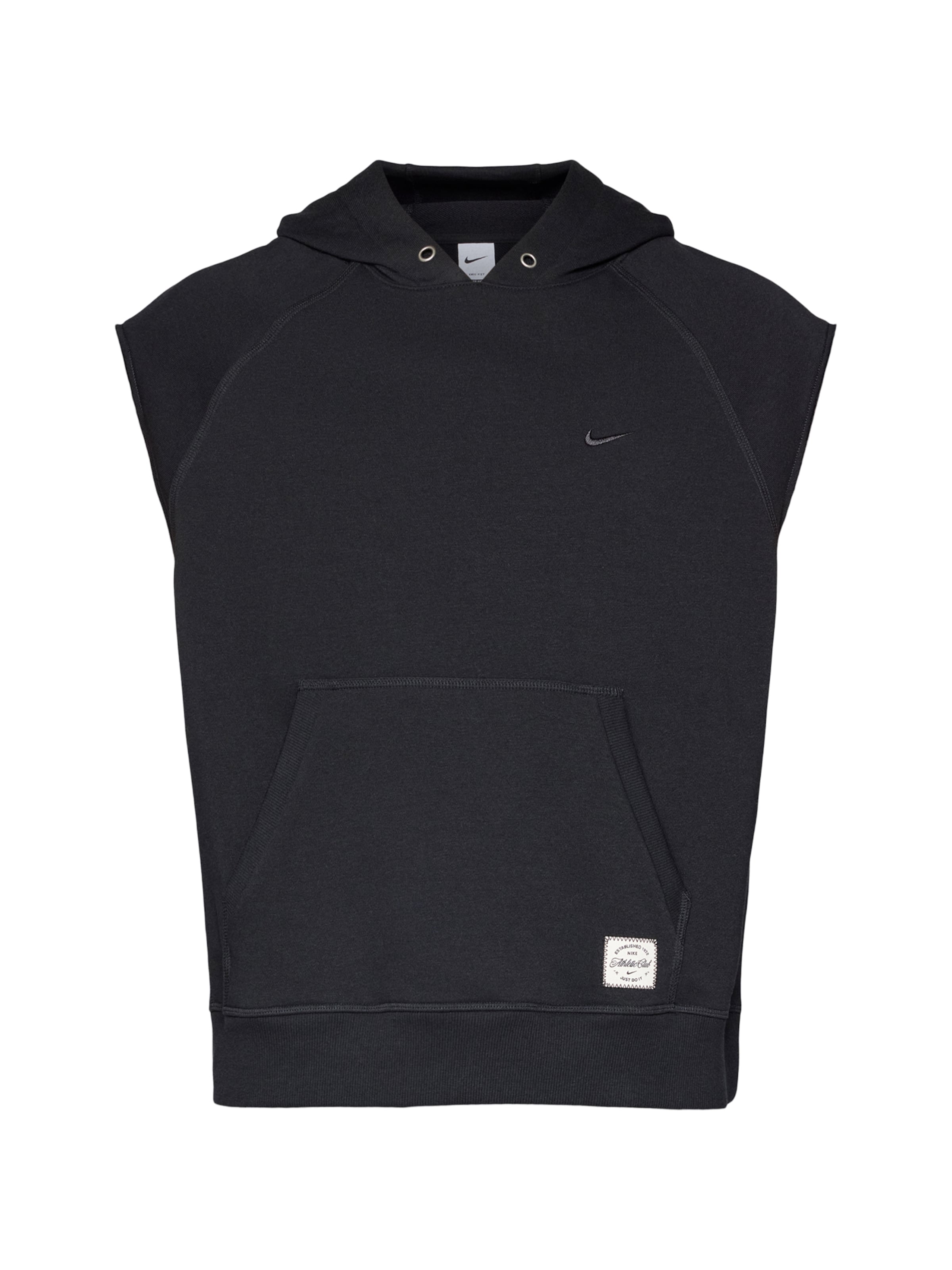 NIKE Athletic Sweatshirt in Black: front