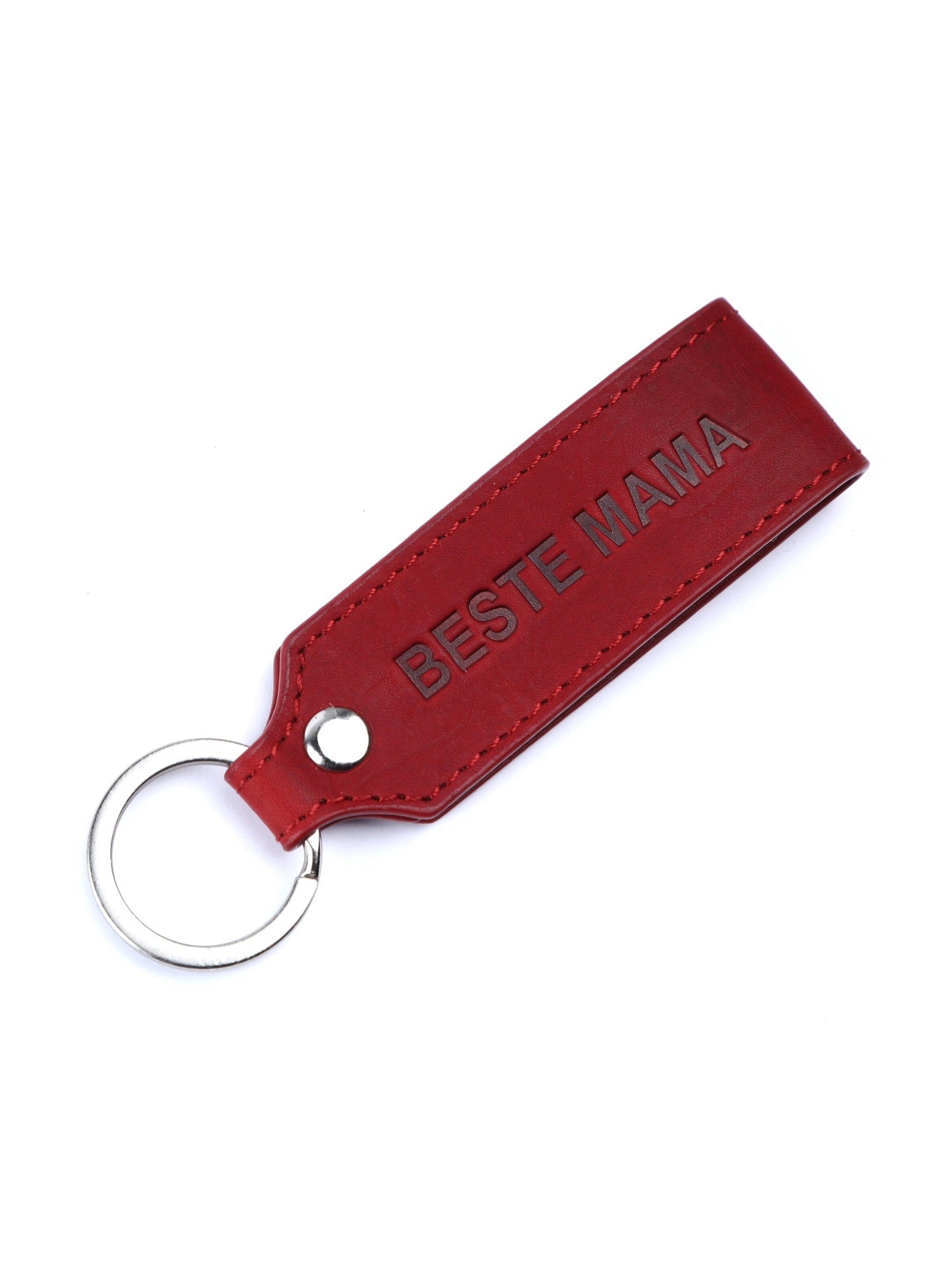 Benthill Key Ring 'Beste Mama' in Red: front