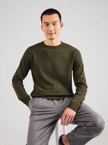 SELECTED Sveter 'SLHKRIS' - Zelená: predná strana