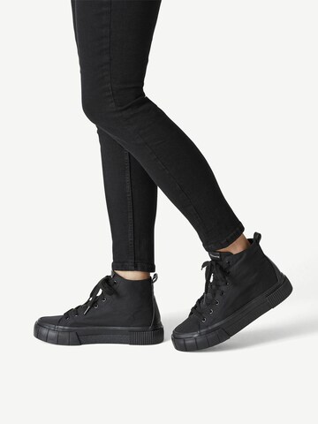 TAMARIS High-Top Sneakers in Black