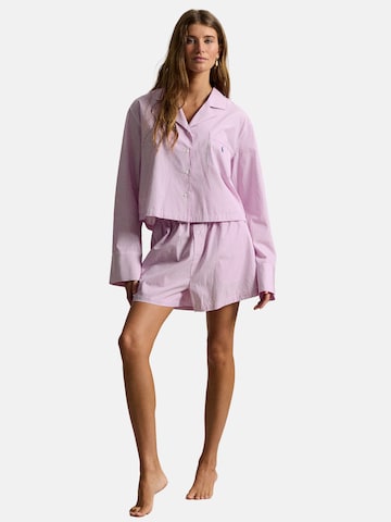 Pyjama ' Shirting Stripes ' Polo Ralph Lauren en rose