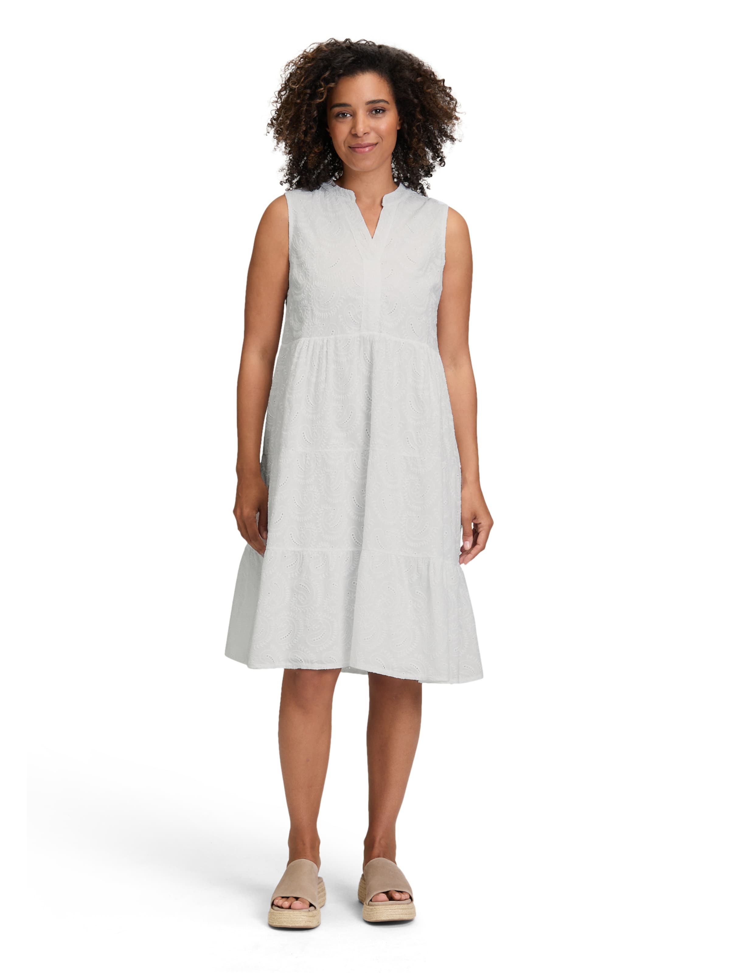 Cartoon Dress in White