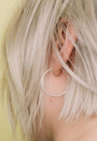 Boucles d'oreilles fejn en argent
