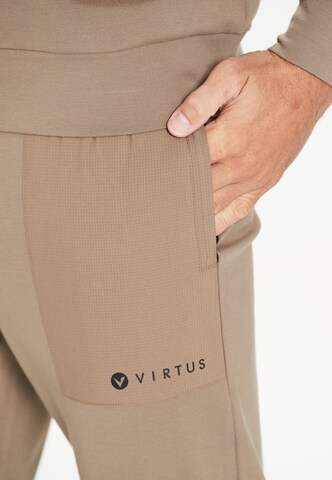 Virtus Regular Workout Pants 'Bisosco' in Beige