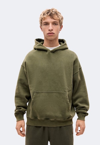 Abercrombie & Fitch Tréning póló 'ESSENTIAL POPOVER 2.0' - zöld: elől