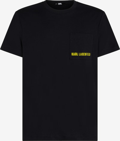 Marškinėliai iš Karl Lagerfeld, spalva – žaliosios citrinos spalva / juoda, Prekių apžvalga