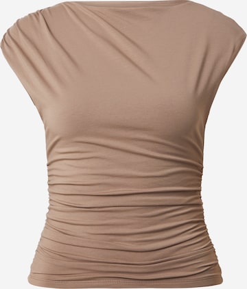 Abercrombie & Fitch Top in Brown: front