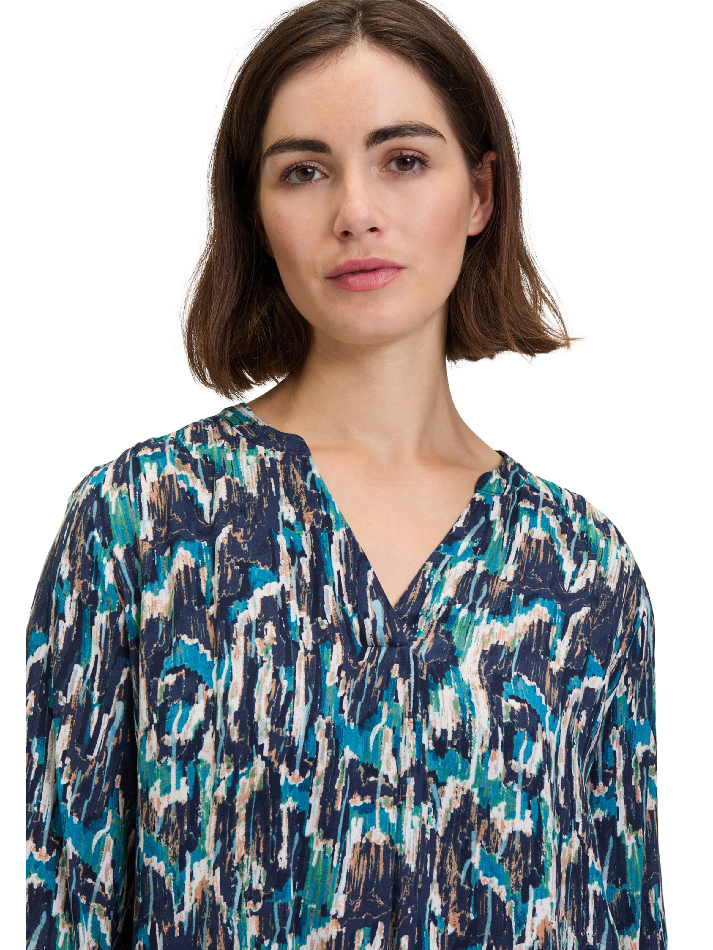 Betty & Co Schlupfbluse mit Print in Blau