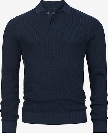 Pull-over 'JFTristan' JEFF en bleu : devant