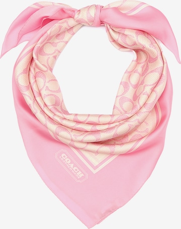 Foulard COACH en rose : devant