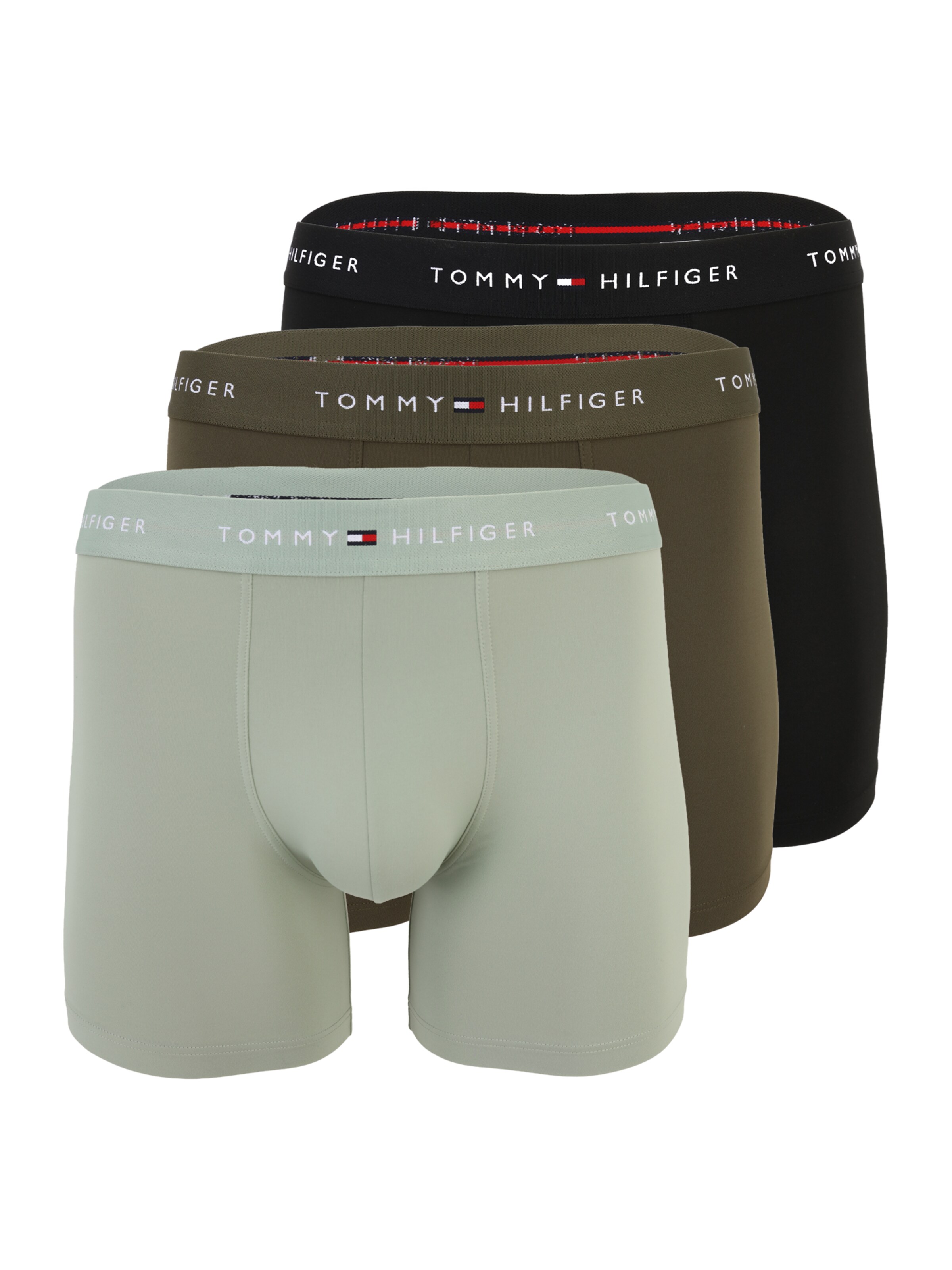 Tommy Hilfiger Underwear Bokserishortsit värissä khaki / oliivi / musta, Tuotenäkymä