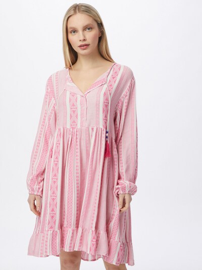Zwillingsherz Šaty 'Nala' - pink / bílá, Model/ka