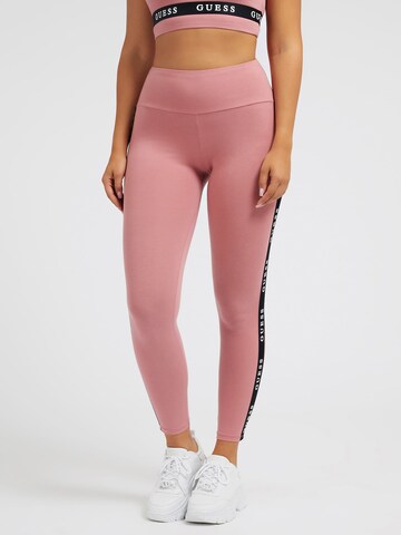 GUESS Skinny Sporthose 'Aline' in Pink: Vorderseite