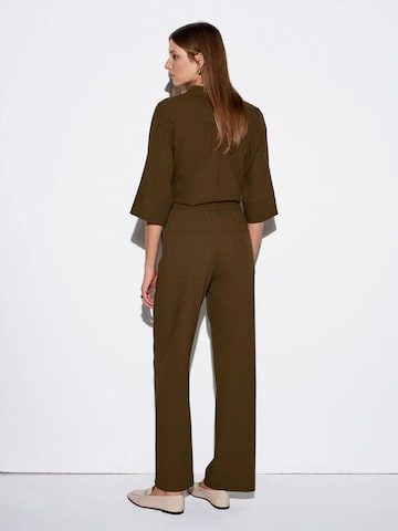 Wide Leg Pantalon Dilvin en vert