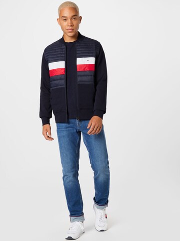 TOMMY HILFIGER Tepláková bunda - Modrá