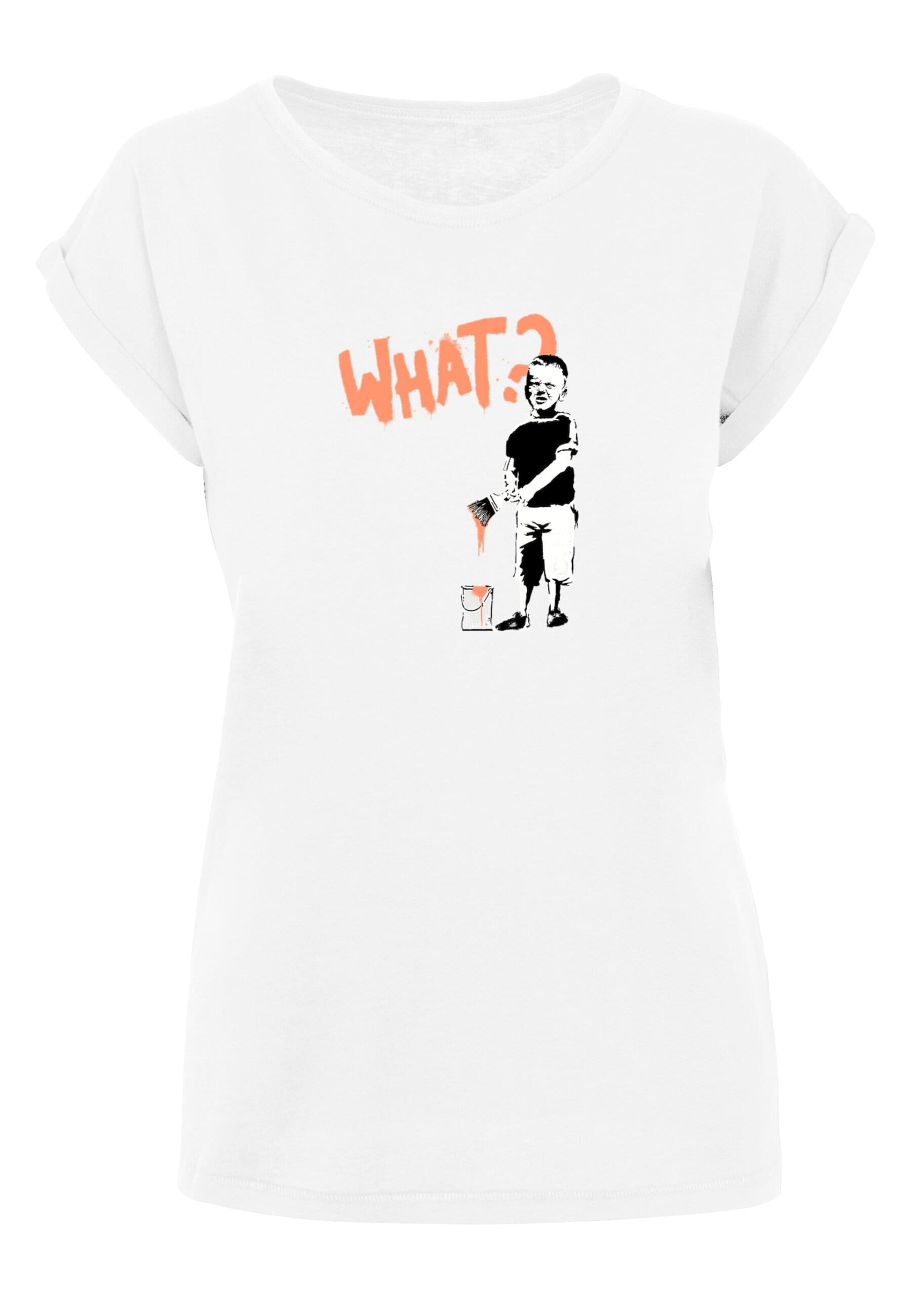T-shirt 'What' Merchcode en blanc : devant