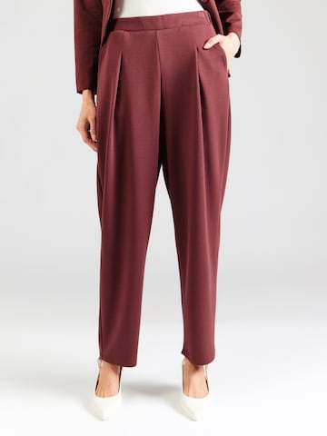 Barrel Pantaloni con pieghe 'FRAURORA' di Fransa in marrone: frontale
